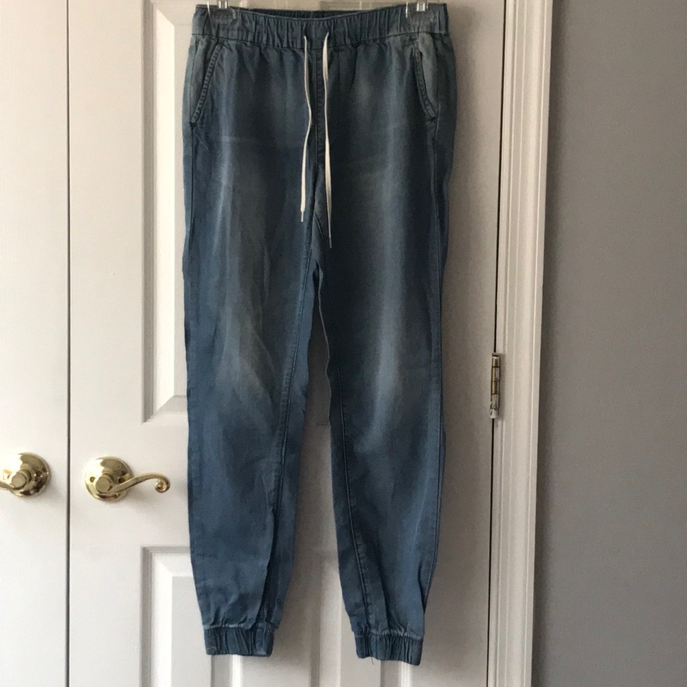 Denim joggers